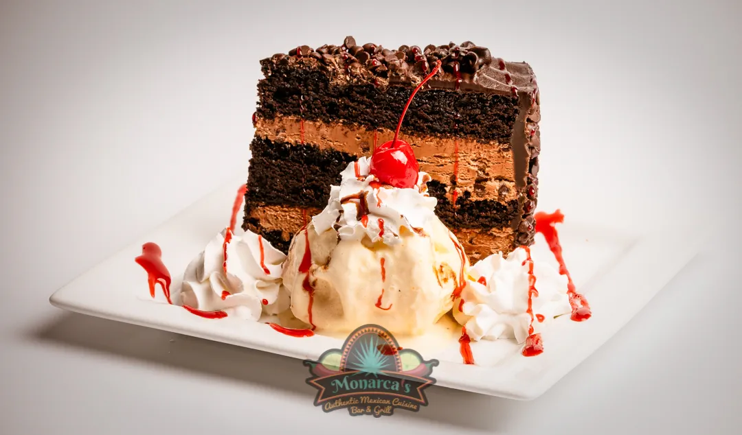 7 Layer Chocolate Cake with Ice Cream