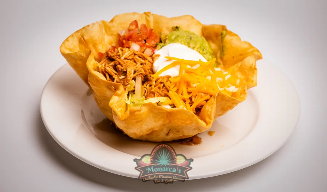 Super Taco Salad with Shredded Chicken